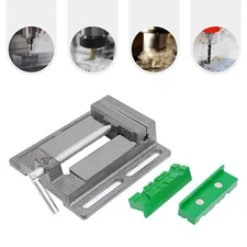 4" Mini Drill Press Vice CNC Milling Machine Tool Bench Vise Clamping Table Flat