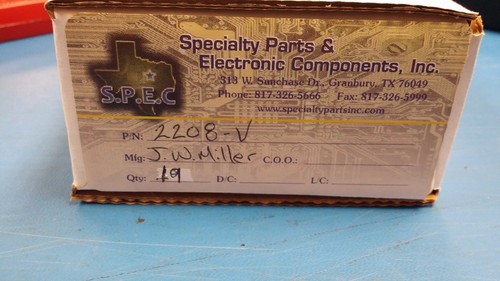 (5 PCS) 2208-V JW MILLER Ind High Current Toroid 39uH 15% 1KHz 7.1A RDL - 第 1/3 張圖片