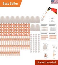 150PCS Professional Plasma Nozzle and Electrode Set for Precision Cutting Tasks