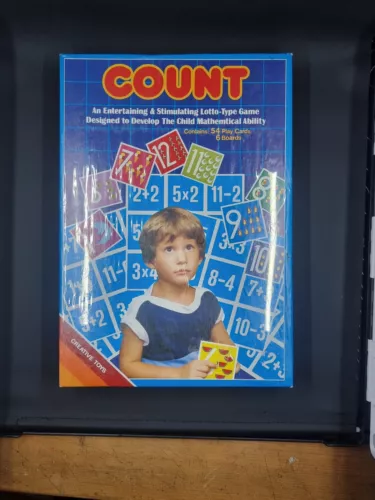 COUNT Vintage Childrens Lotto Type Maths Game. Brand new and Sealed. 