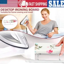 Mini Ironing Board Portable Tabletop Ironing Board With Folding Leg Sleeve Board