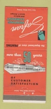 Matchbook Cover - Safran Printing Company Detroit MI WEAR 30 Strike