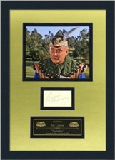 Art Carney (The Archer-Batman) signed custom framed display-JSA