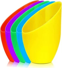 5 Pack Plastic Lampshade, 5.7 inch High, 4.1 Diameter, 1.65 5colors 