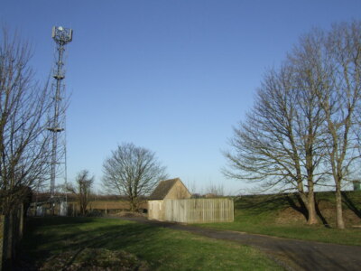 Photo 6x4 Reservoir and mobile phone mast Northleach Both need to occupy  c2007