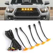 5X LED Front Grille Lights Raptor Style Amber Lamp for Dodge Ram 1500 2500 3500