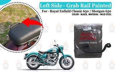 Grab Black Rail LH ''Side For Royal Enfield Classic 650 & Shotgun 650''