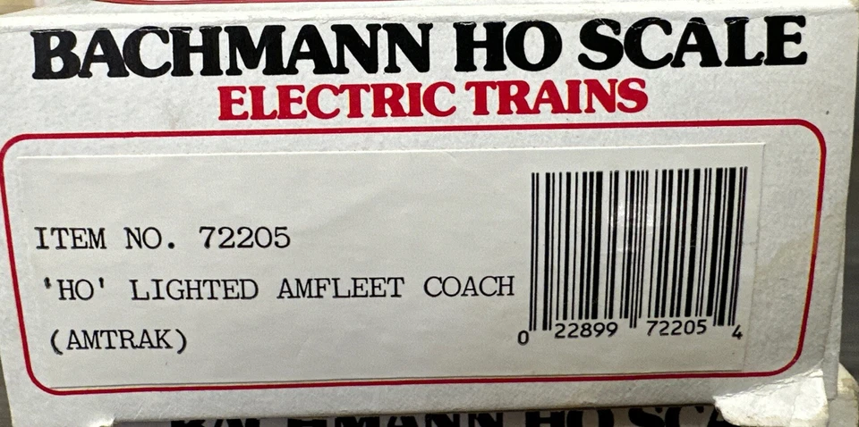 Bachmann HO Scale RTR #72205 Lighted Amfleet Coach Amtrak NIB - Image 2 of 4