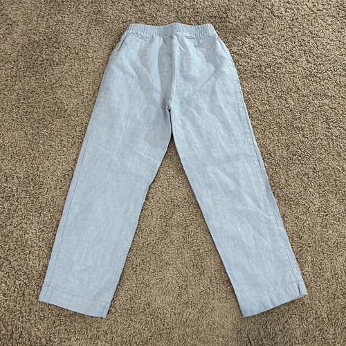 IZOD Boys Light Blue Dress Pants Size 7 Regular Elastic Waist - Picture 2 of 8