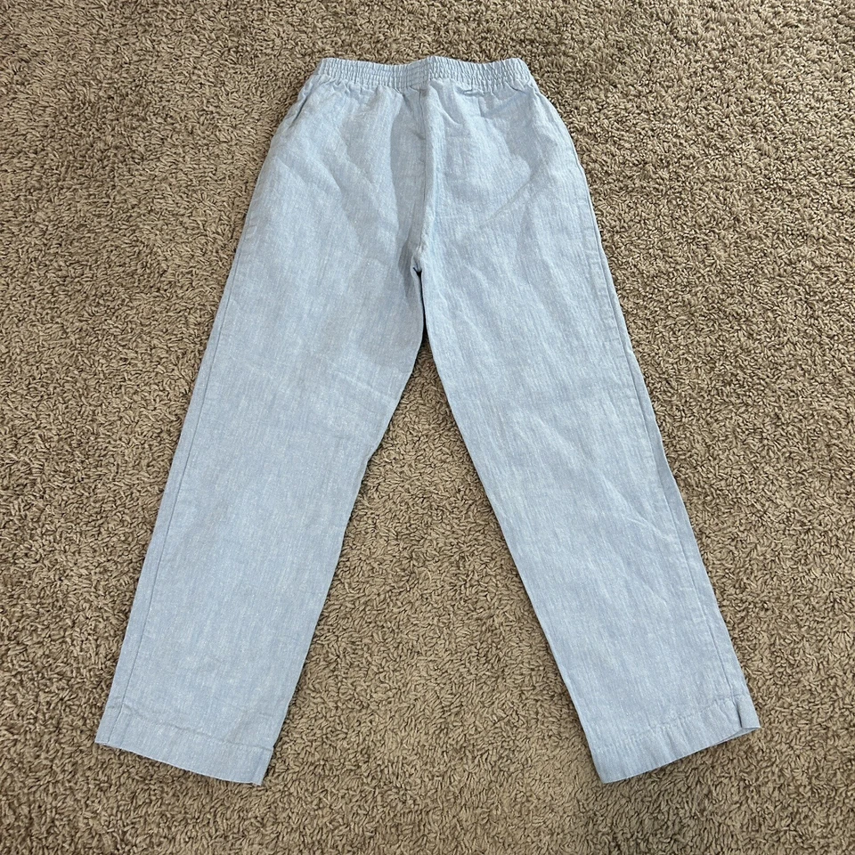 Pantalones de vestir IZOD azul claro para niños talla 7 cintura elástica regular Foto 2 de 4