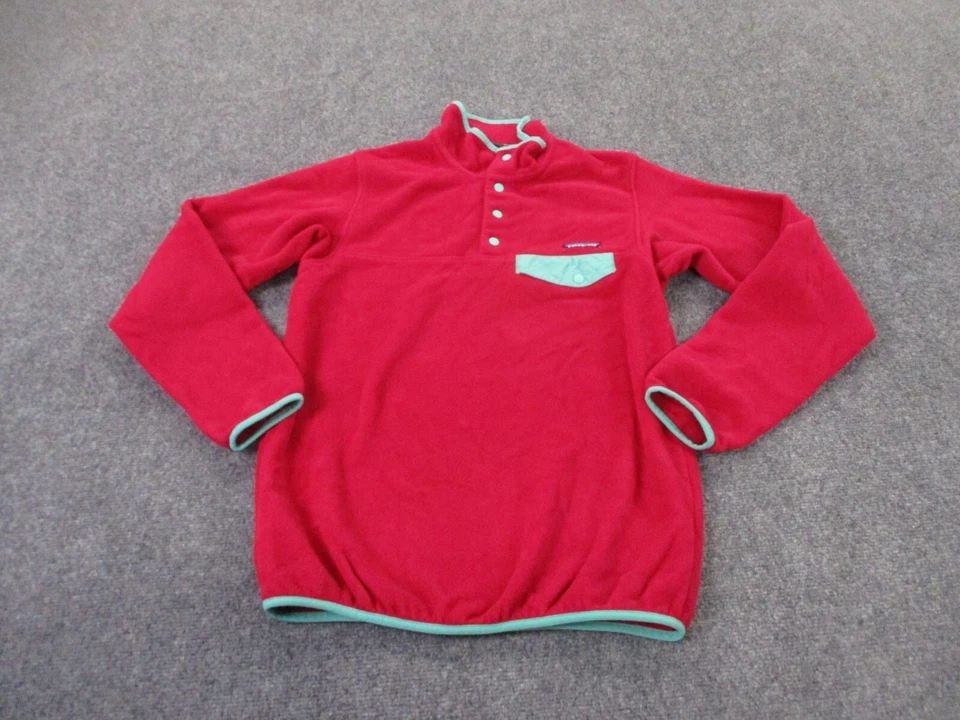 Chaqueta Patagonia Para Mujer M Rosa Snap T Suéter Synchilla Polar Jersey Pullover Foto 2 de 4