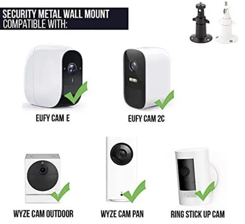Wasserstein Adjustable Indoor/Outdoor Security Metal Wall Mount Compatible with - Picture 4 of 4