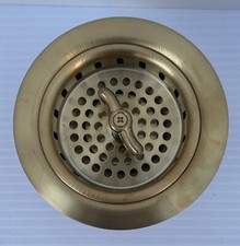 Scape K212BB Kingston Tacoma Spin and Seal Sink Basket Strainer, Brushed Brass