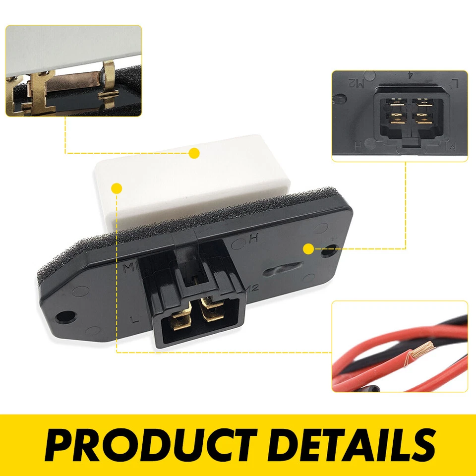 Para Dodge RAM 1994-2008 Calentador HVAC AC Soplador Motor Ventilador Resistencia 1500 2500 3500 Foto 4 de 4