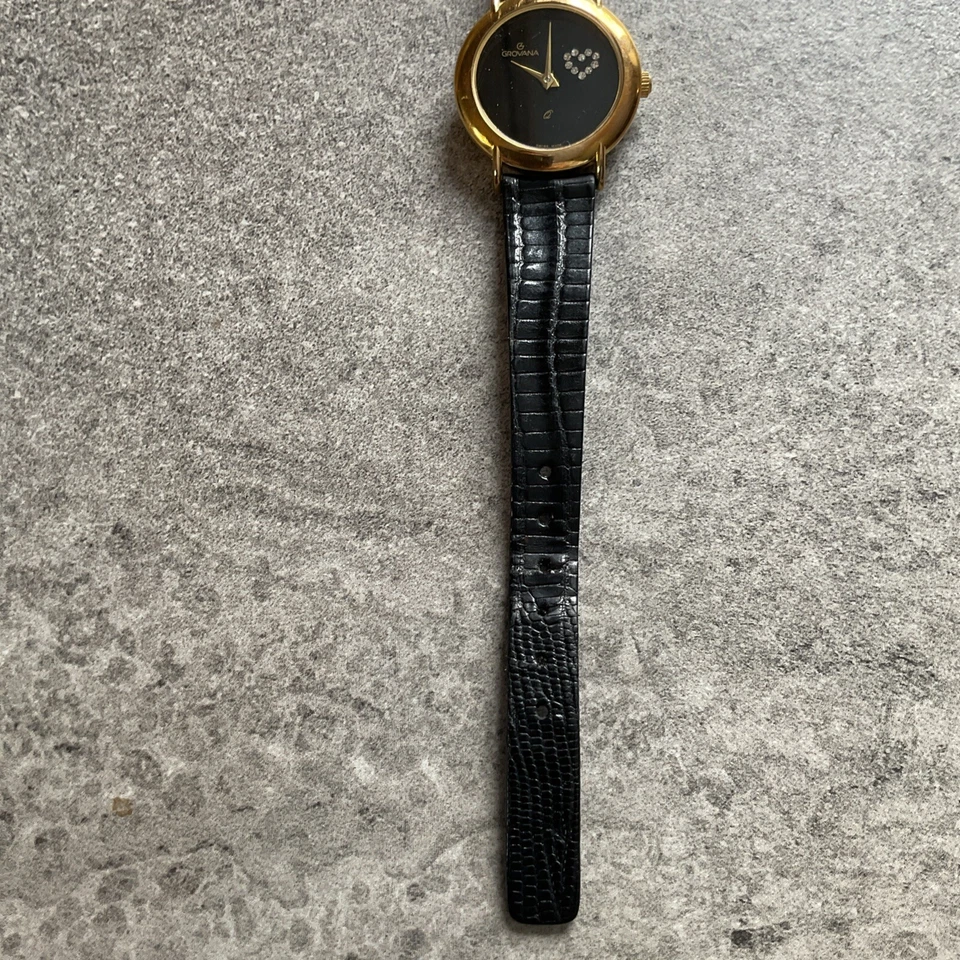 Reloj suizo Grovana de cuarzo para mujer edición especial esfera corazón diamante Bin I Foto 4 de 4