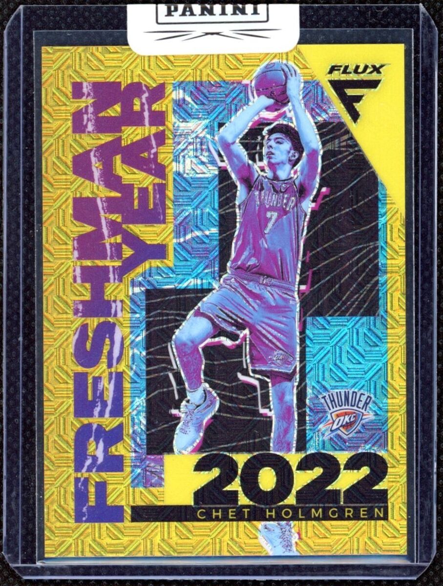Chet Holmgren Rookie Freshman Year 2022-23 Panini Flux Gold Chet Holmgren Rookie Freshman Year 2022-23 Panini Flux Gold