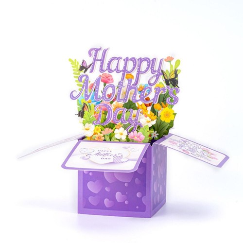 Creative Mother's Day Gift Greeting Card Flowers Pop Up Card Seasonal Decor - Picture 10 of 12