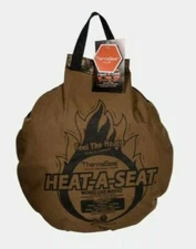 Heat-a-Seat Insulated Hunting / Fishing Seat Soft Cushion Pillow  Brown