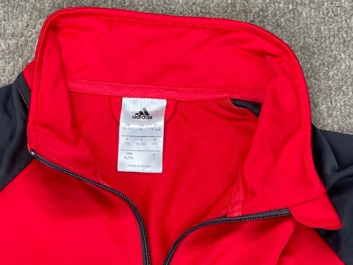 Adidas Youth Red & Black Full Zip Long Sleeve Track Suit Size XL - Picture 5 of 21