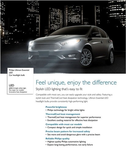 Philips Ultinon Pro3101 LED White H11 Two Bulbs Head Light Low Beam Replace Fit - 第 10/14 張圖片
