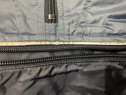 Vtg 90s Old Navy Blue Anorak Jacket Windbreaker Mens Size S Packable Pouch New - 第 8/12 張圖片