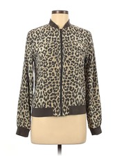 Equipment Women Gold Jacket Xs
