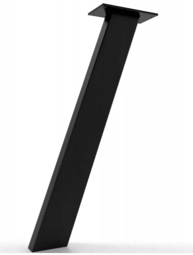 4 patas de mesa de metal pies de muebles H70cm - 8x4cm - blanco Foto 2 de 4