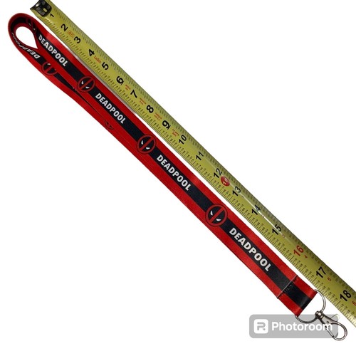 Deadpool Lanyard Necklace Clip Phone Tablet Holder Keys Fob Wolverine Movie - 第 2/4 張圖片