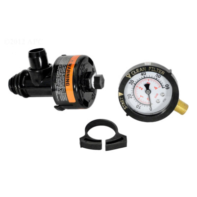 Pentair Clean & Clear/FNS/Predator Air Relief Valve Replacement w/Gauge 98209800