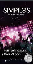 NEW Glitter Freckles Face Tattoo, Glitter Freckles, Hearted shape Sparkle 10pc