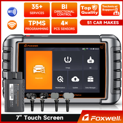 Foxwell NT809TS Bidirectional OBD2 Scanner Diagnostic Tool TPMS programming IMMO