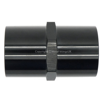 1/4 NPT auf 1/4 NPT SCHWARZ GERADE WEIBLICHE KUPPLUNG ÜBERWURF BUCHSE Schlauchverschraubung Adapter