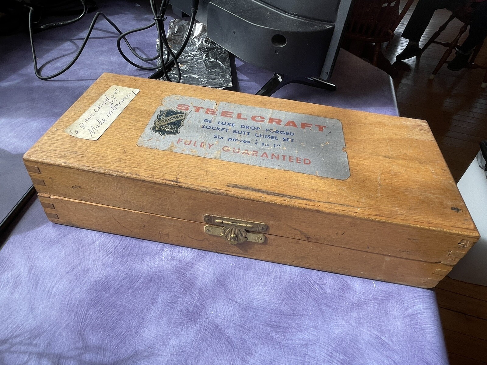 Steelcraft 6 piece Socket Butt Chisel Set, 1/4" 1", made in W. Germany