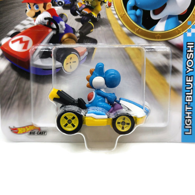 Mario Kart Hot Wheels - Light Blue Shy Guy Tipo Timido Standard Kart