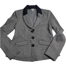 3045 Armani Collezioni Black/White Blazer Women's 6