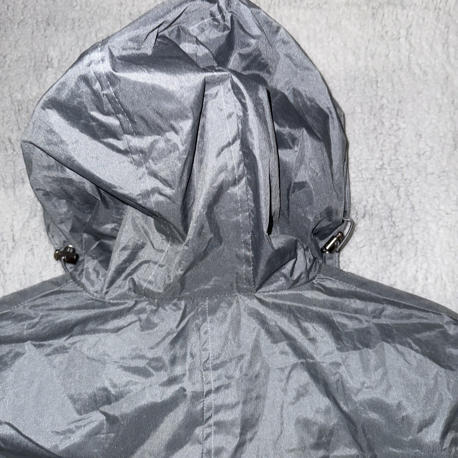 Mack Russo Jacket Mens XL Gray Full Zip Long Sleeve Hooded Outdoor Windbreaker