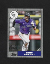 2022 Topps Update Kris Bryant 1987 Insert 87TBU-30 Black Parallel 269/299