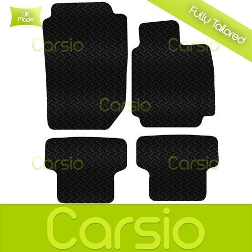 Black Fully Tailored Rubber Car Floor Mats For Renault Clio 2009
