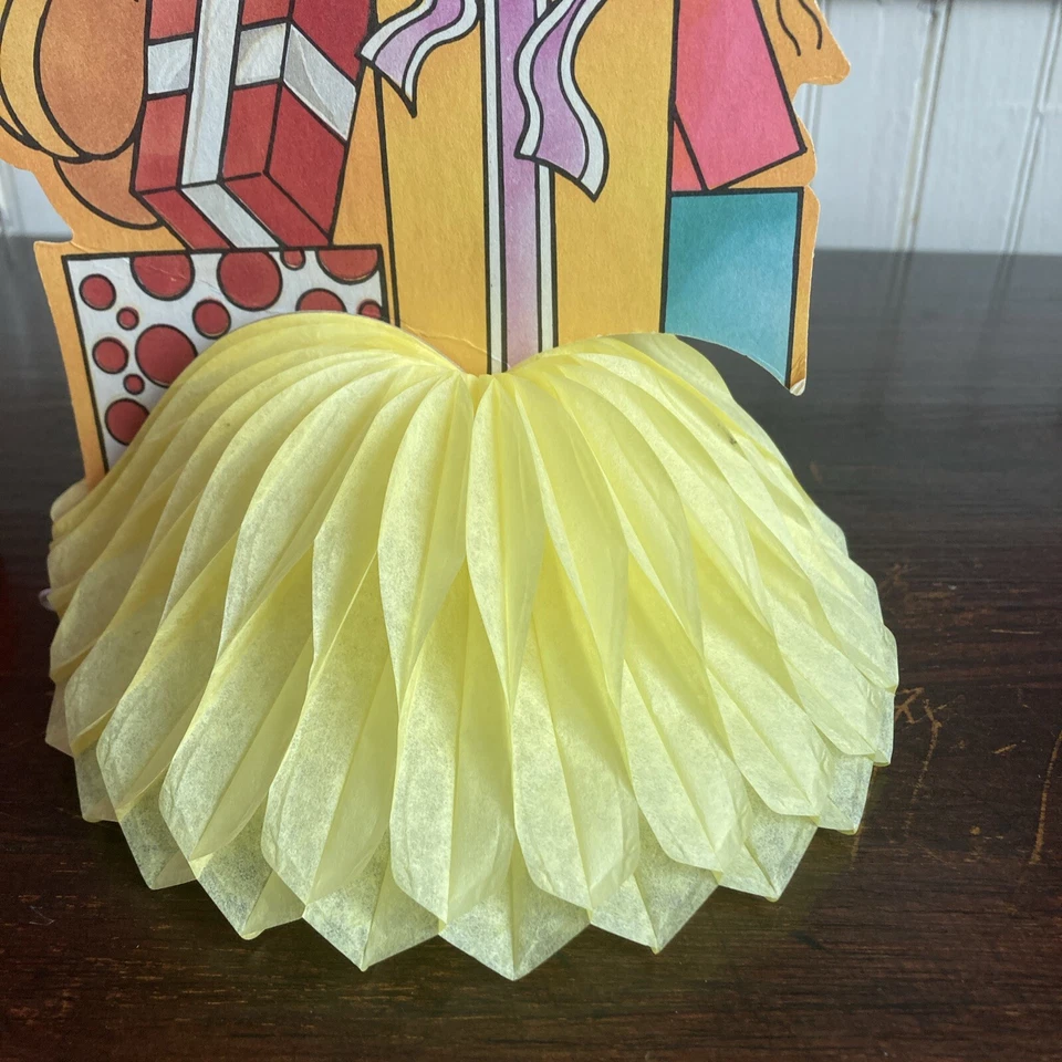 VTG Mickey & Minnie Birthday Table Decor.  Honeycomb Foldable Decor. Walt Disney - Image 4 of 4