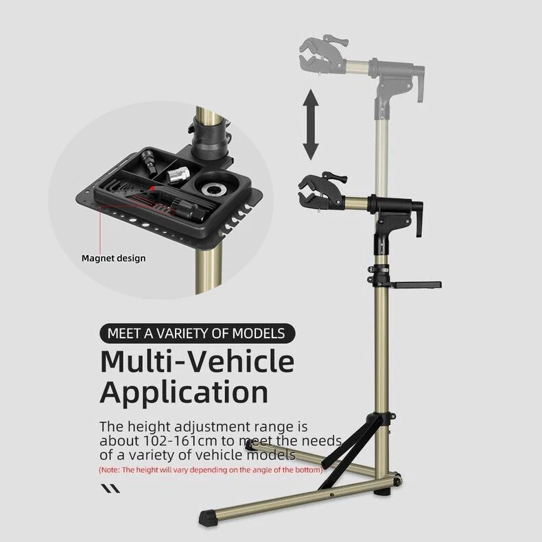 ROCKBROS Soporte de Trabajo para Bicicleta Soporte de Reparación Estante de Estacionamiento Plegable Bicicleta Herramienta Mecánica Foto 2 de 4