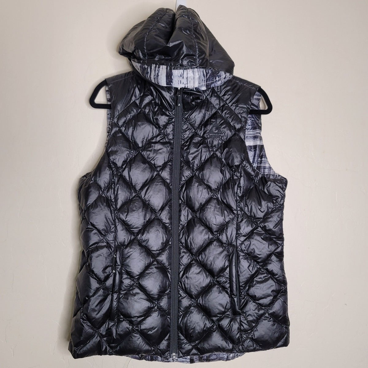 Gerry Weber Reversible Hooded Long Gray Nylon Polyester Packable