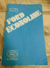 1978 Ford Econoline 75th Anniversary Owner Manual