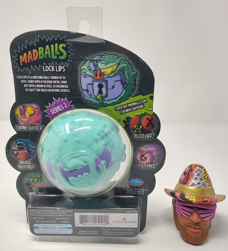 Madballs 2017 Series 2 LOCK LIPS Sealed On Card Zombie Collectibles - Picture 2 of 3