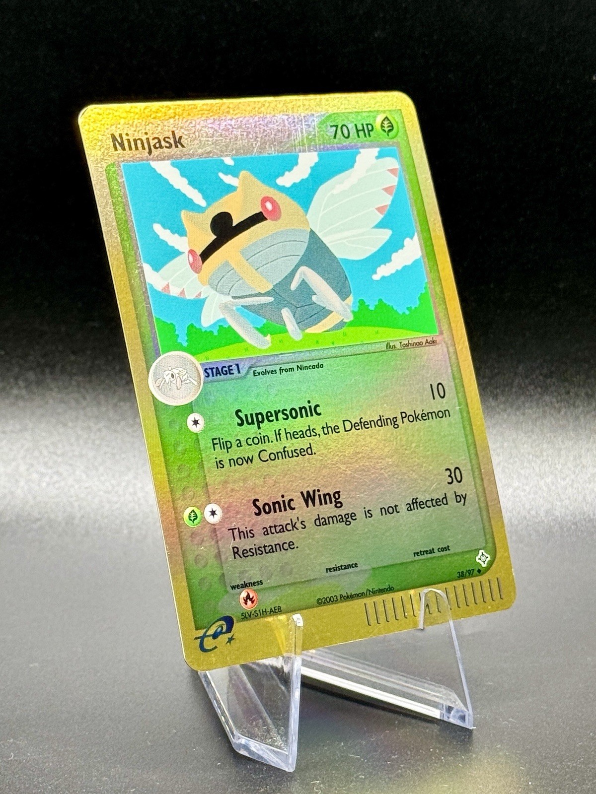 Ninjask 38/97 Reverse Holo Pokemon EX Dragon 2003 Vintage NM