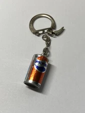 Vintage 80s Pepsi Cola Soda Pop Can Keychain Charms