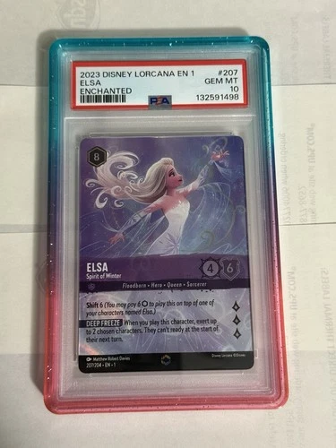 Disney Lorcana Elsa Spirit of Winter First Chapter Enchanted #207 PSA 10