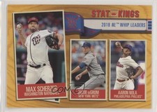 2019 Topps Big League Stat Kings Gold Aaron Nola Max Scherzer Jacob deGrom 5ta