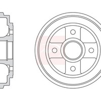 Suzuki Ignis Ii Mh 2003 Bremstrommel Single Apec DRM9970