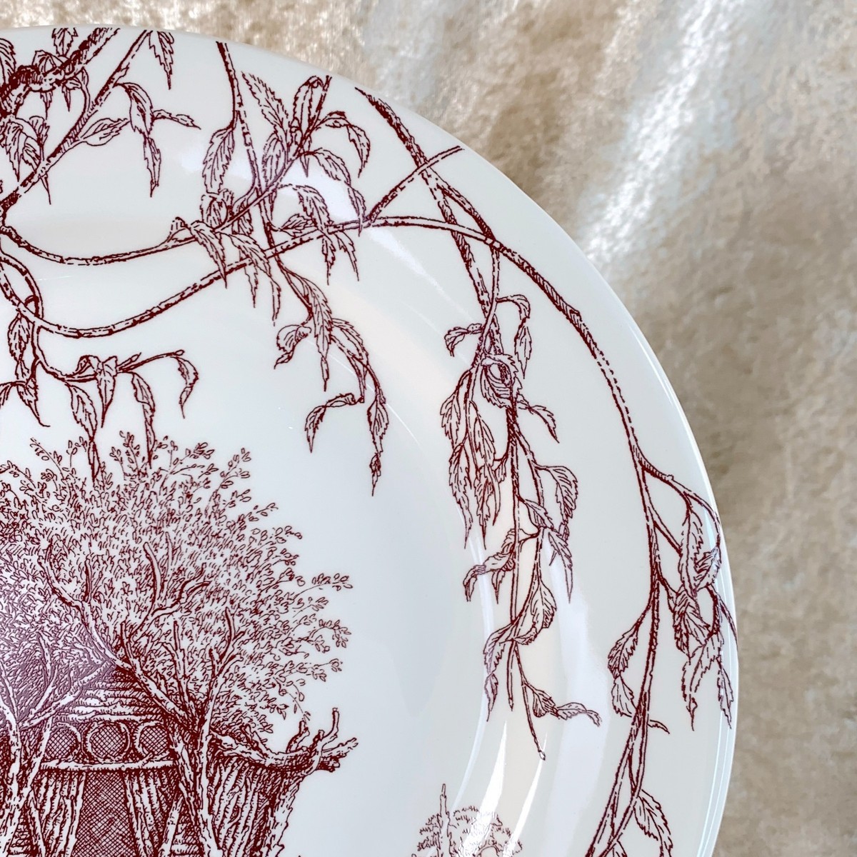 Hermes Paris Dessert Plate LES MAISONS ENCHANTEES No.3 Tableware