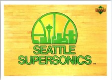 1991-92 Upper Deck International Italian Team Logo: Seattle Supersonics